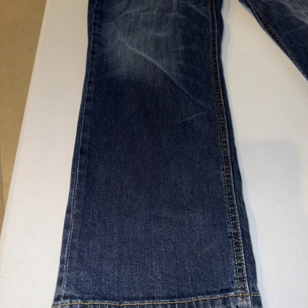 Levis 541 Athletic Fit Stretch Jeans Men's Sz 40W 30L Blue Dark Wash Water Marks